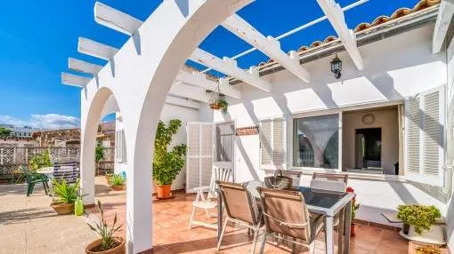 Detached house with a large exterior area in a quiet location in Puerto Alcudia
